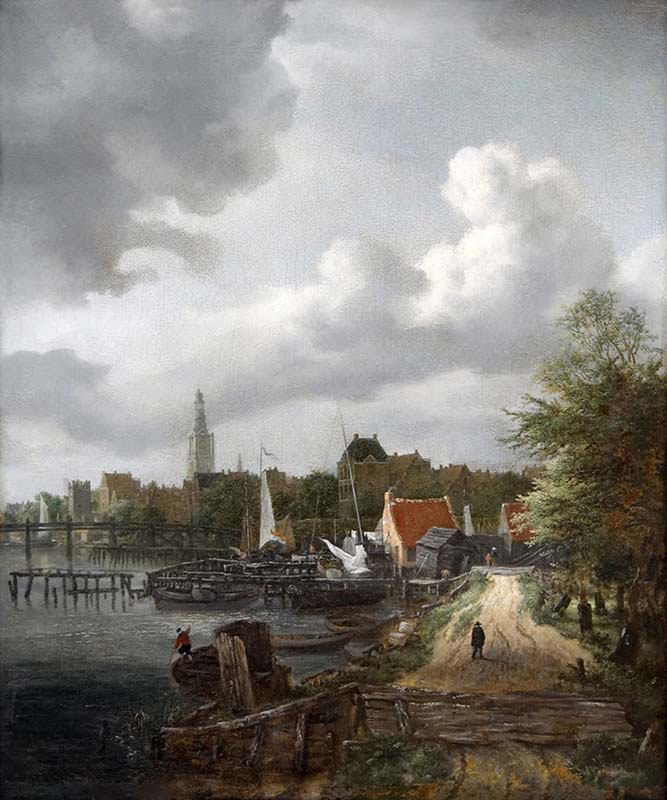 View of Binnen-Amstel in Amsterdam
